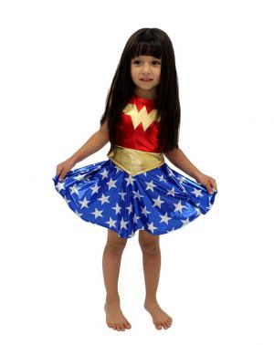 2019 New Costume Child Wonder Woman TuTu Dress Costume Cosplay Halloween Purim Costume For Kids Party Dress