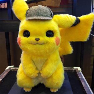 Sassi צעצועים 28cm Hot Movie Fluffy Detective pika Stuffed Plush Toys Cute pokemones Stuff Plush Doll Toys Kawaii Toys Best Gifts For Children