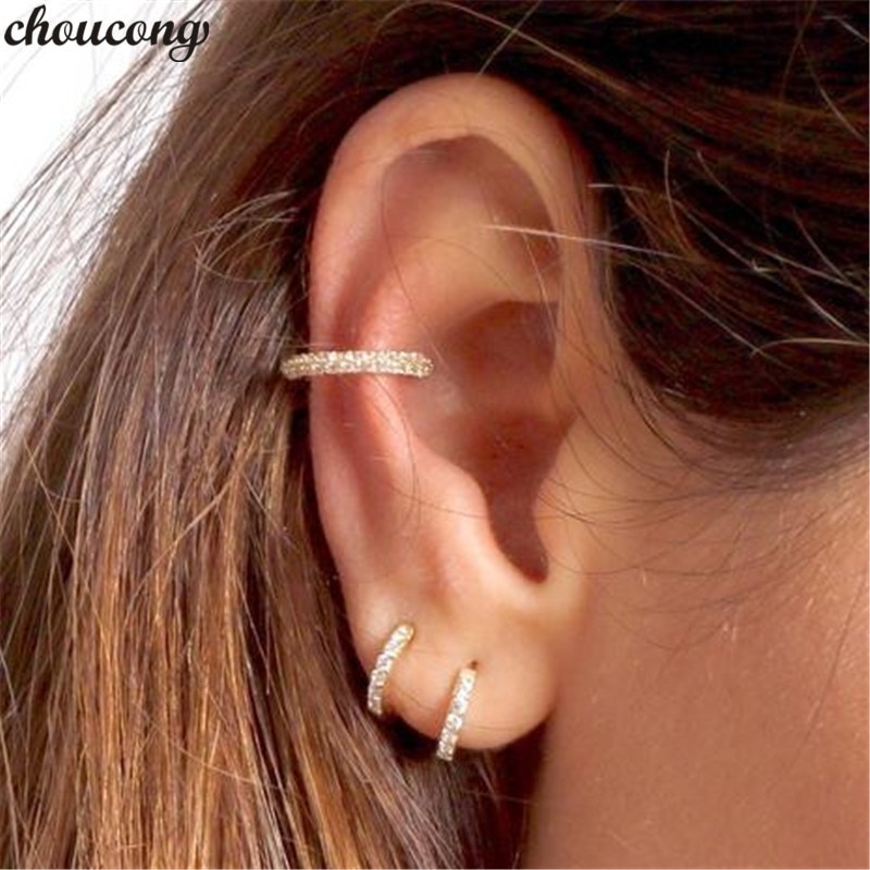 Sassi תכשיטים איכותיים וזולים choucong huggie Hoop earring AAAAA cz 925 Sterling silver Minimalist Hoop Party Wedding Earrings for women Statement jewelry